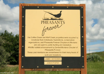 June picture of Pheasants Forever Sign near the Beckman WMA Image is from the Beckman Wildlife Management Area Picture Tour.