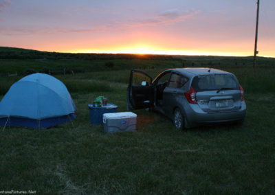 June sunset picture on the Beckman WMA west of Denton Montana. Image is from the Beckman Wildlife Management Area Picture Tour.