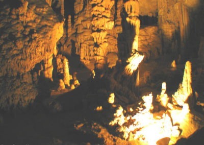 August picture of a Cave stalactite in the Lewis & Clark Caverns east of Whitehall, Montana. Image is from the Whitehall Montana Picture Tour.