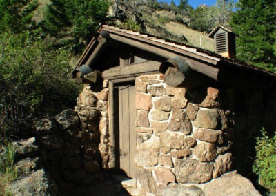 August picture Lewis & Clark Caverns State Park campground building east of Whitehall, Montana. Image is from the Whitehall Montana Picture Tour.