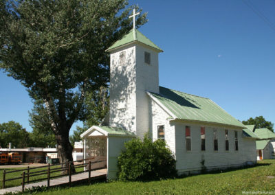 June picture of the St Mathias Catholic Church in Ryegate, Montana. Image is from the Ryegate Montana Picture Tour.