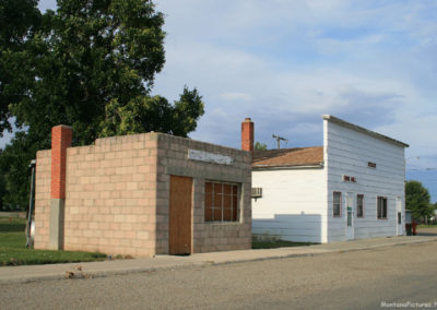 August picture of the Ryegate City Hall in Ryegate, Montana. Image is from the Ryegate Montana Picture Tour.