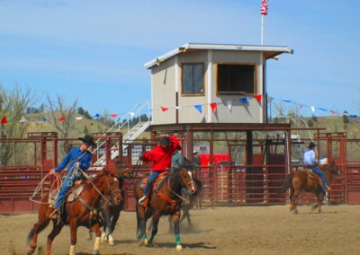 An April picture of student participants at a Montana High School Association Rodeo in Forsyth Montana. Image is from the Forsyth Montana Picture Tour.