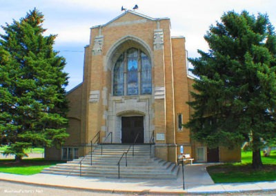 An April picture of the Federated Church in Forsyth Montana. Image is from the Forsyth Montana Picture Tour.