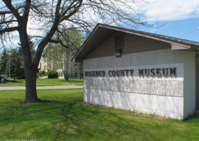 April picture of the exterior of the Rosebud County Museum Building. Image is from the Forsyth Montana Picture Tour.