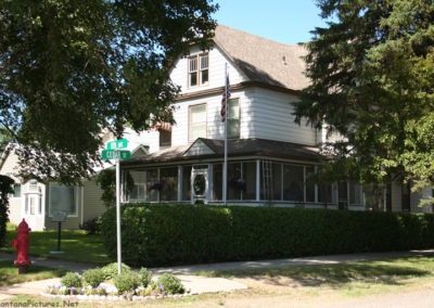 A June picture of home in the Forsyth Montana Residential Historic District Image is from the Forsyth Montana Picture Tour.