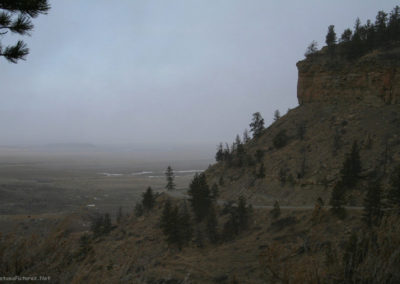 January picture of a Snow Squall as we ride north on Highway 300. Image is from the Ryegate Montana Picture Tour.