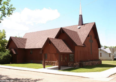 June picture of the Forsyth Concordia Lutheran Church in Forsyth Montana. Image is from the Forsyth Montana Picture Tour.