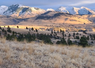 November view of the Gates of the Mountains Wilderness from the Beartooth Wildlife Management Area north of Helena, Montana.